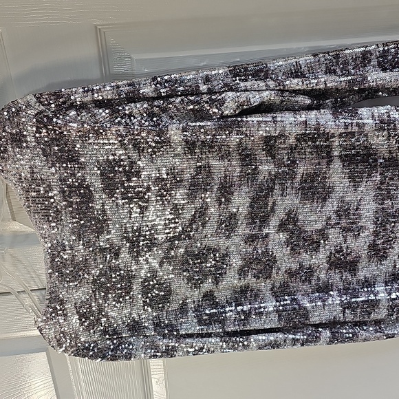 NWT Free People Gold Rush Long Sleeve Lustrous Sequin Top XL - Picture 10 of 14